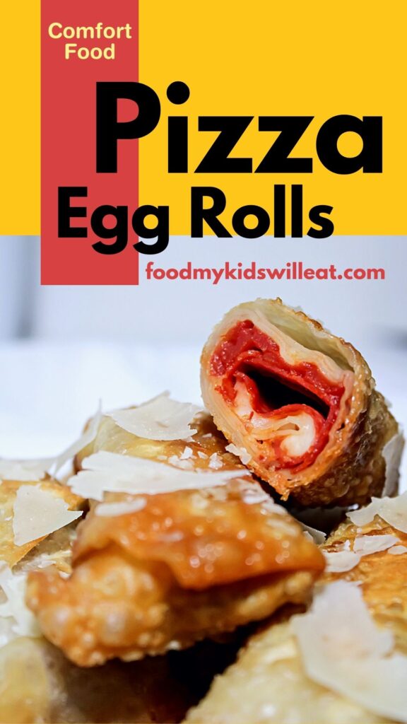Looking for a delicious egg roll filling idea? Pizza Egg Rolls are a fun, kid-friendly, snack or meal. Quick and Easy, Crispy, Comfort Food Recipe