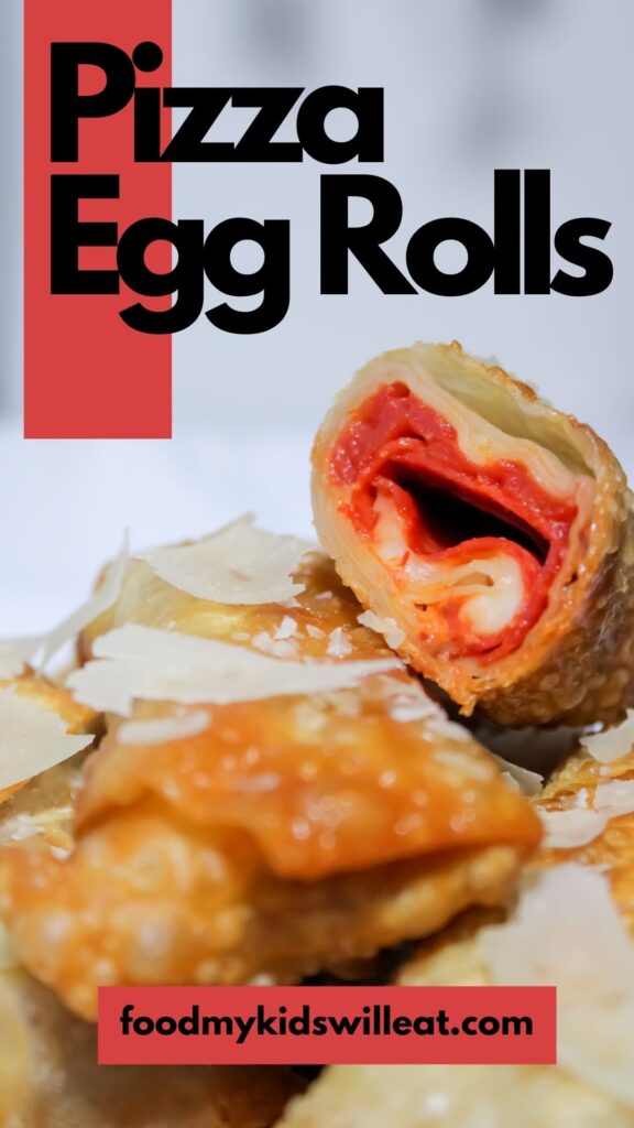 Looking for a delicious egg roll filling idea? Pizza Egg Rolls are a fun, kid-friendly, snack or meal. Quick and Easy, Crispy, Comfort Food Recipe